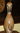 Hand painted folk art Hound Dog pet portrait bowling pin any breed
