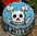 "Skull and crossbones" Ceramic Dog Bowl small
