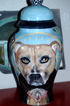 Large Ceramic Pet Dog Urn Bull Terrier Mastiff all breeds