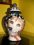 Medium Ceramic Pet Dog Urn Bull dog all breeds